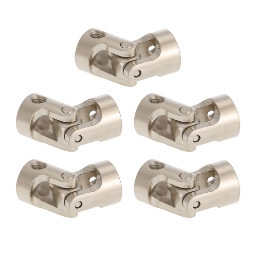 5pcs Stainless Steel 5 to 5mm Full Metal Universal Joint Cardan Couplings for RC Car and Boat D90 SCX10 RC4WD