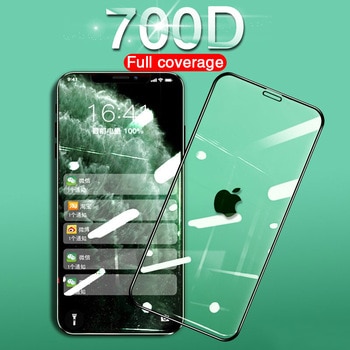 700D Full Cover Tempered Glass For iPhone 11 Pro Max Screen Protector On 6 7 8 Plus soft edge For iPhone X XS XR Protective Film