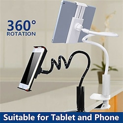 Flexible 360 Lazy Bed Desk Phone Holder  Stands Gooseneck Mount Stand For iPad Android Tablet Lightinthebox