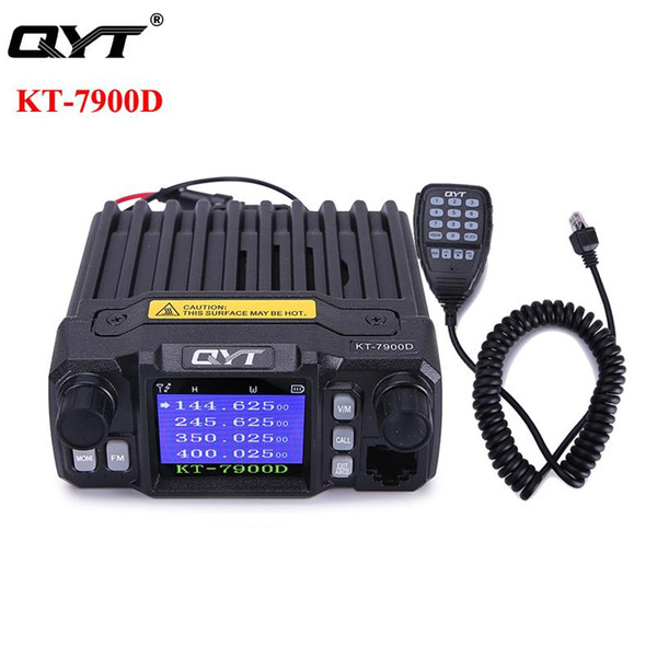 QYT KT-7900D Mini Car Mobile Radio 25W Quan Band Standby Screen Mobile Ham Radio KT 7900D Vehicle Walkie Talkie Transceiver