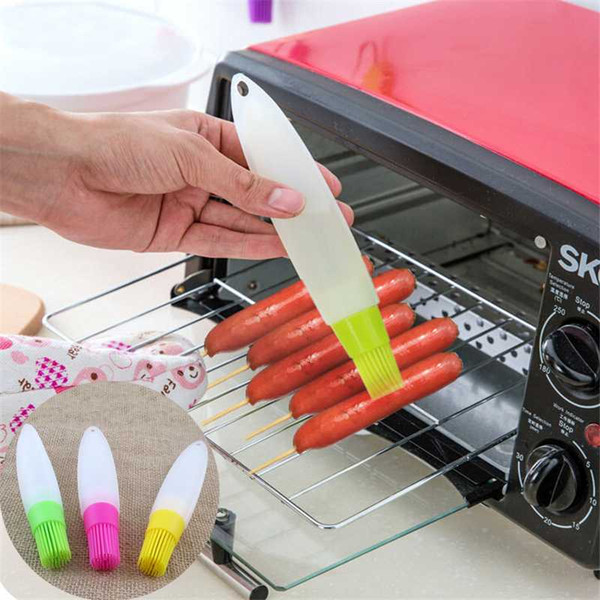 3 color bakery pastry baking bbq liquid oil tools silicone kitchen accessories 1pc kitchenware basting brush