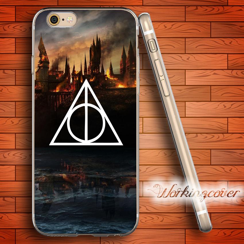 Coque Harry Potter Deathly Hallows 2018 Soft Clear TPU Case for iPhone 6 6S 7 Plus 5S SE 5 5C 4S 4 Case Silicone Cover.