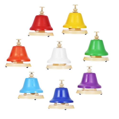 Colorful 8 Note Hand Bell Set