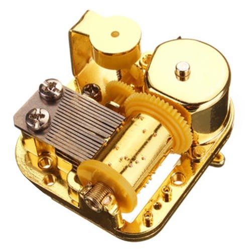 Mechanical DIY Windup Music Box Movement with Screws Key