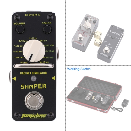 ARÔME Shaper ASR-3 coffret simulateur Mini guitare électrique simple pédale d'effet avec True Bypass