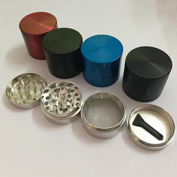 High Quality 4 Layer Tobacco Space Case Grinders 40mm Herb Grinder With Triangle Scraper Aluminium Alloy