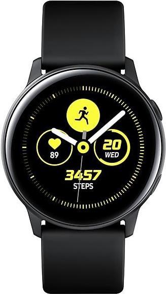 Samsung Galaxy Watch Active - Schwarz - intelligente Uhr mit Band - Flouroelastomer - Anzeige 2,81 cm (1.1