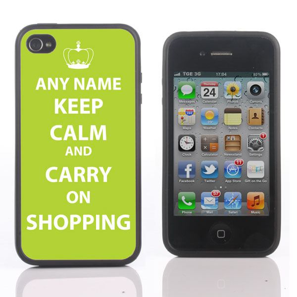 Personalised Keep Calm iPhone Cover - Available for 4/4S and 5