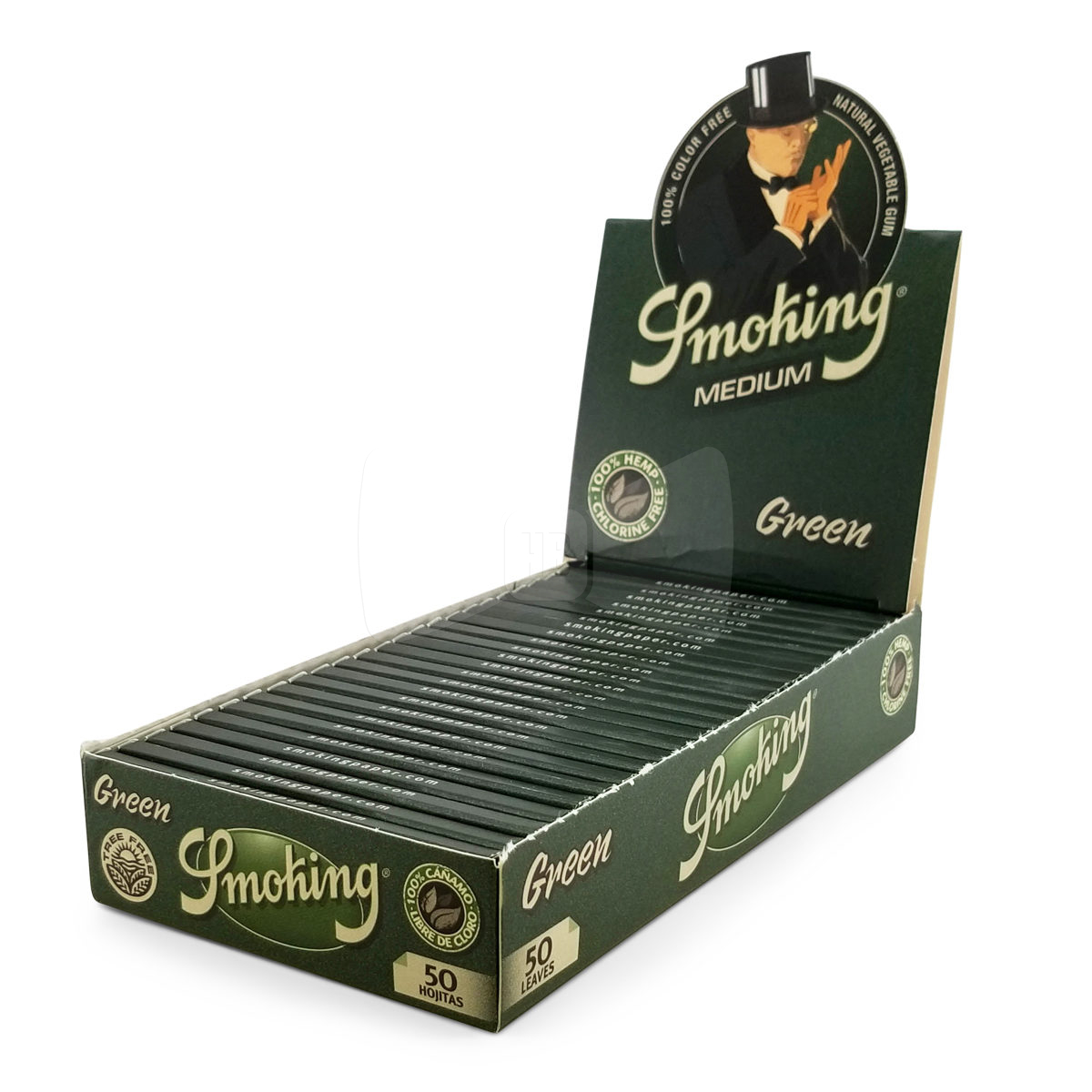 Smoking Brand Green 1 1/4 Full Box (24 packs)