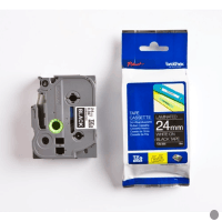 Brother P-Touch Band TZe-355  weiß auf schwarz  24mm / 8m  laminiert