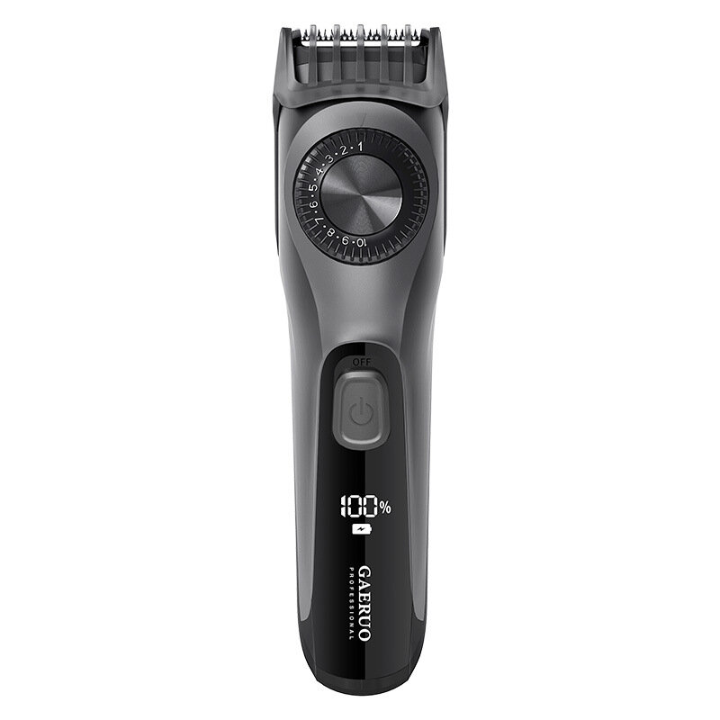 GAERUO RFC-1809 Einstellbarer Elektrischer Haarschneider USB Wiederaufladbarer Wasserdichter Bartschneider All in 1 Herr