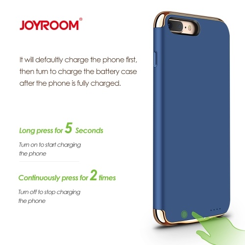 Joyroom - Carcasa de batería - Cargador portátil externo recargable - Carcasa de respaldo de energía para i-Phone 7/7 Plus