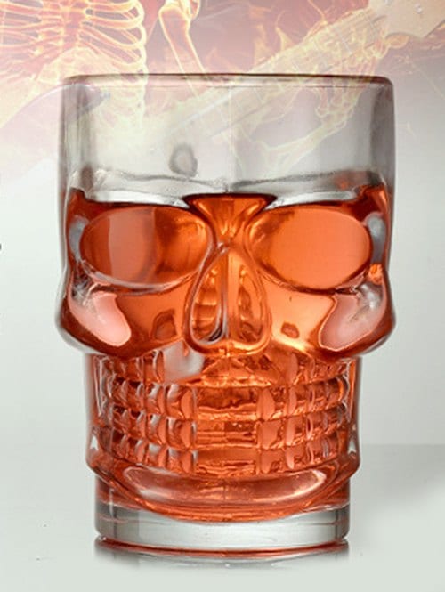 Skull 500ML Beer Drink Transparent Glass Mug