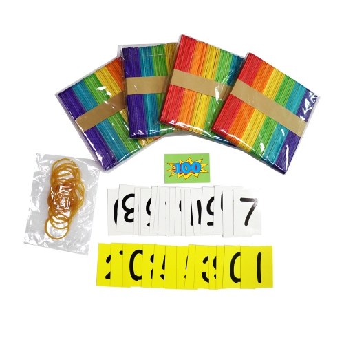 Schulklassenzimmer-Taschenkarte Zählen der Tage zurück mit Magnetstreifen-Nummernkarten Zählen von Stöcken Entwickeln Sie Zähl- und grundlegende mathematische Fähigkeiten