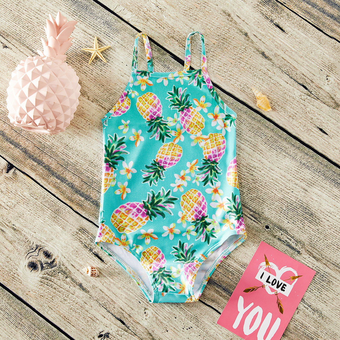 Baby / Toddler Girl Pretty Pineapple Print One-piece Swimsuit