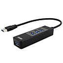 4-Port Super Speed USB 3.0 HUB with USB 3.0 Cable for Mac Ultra Book  Notebook