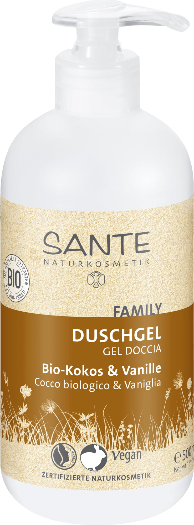 Sante Family Organic Coco & Vanilla Shower Gel - 500 ml