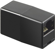 Wentronic goobay - ISDN-Adapter - RJ-45 (W) bis RJ-45 (W) - Schwarz (50260)