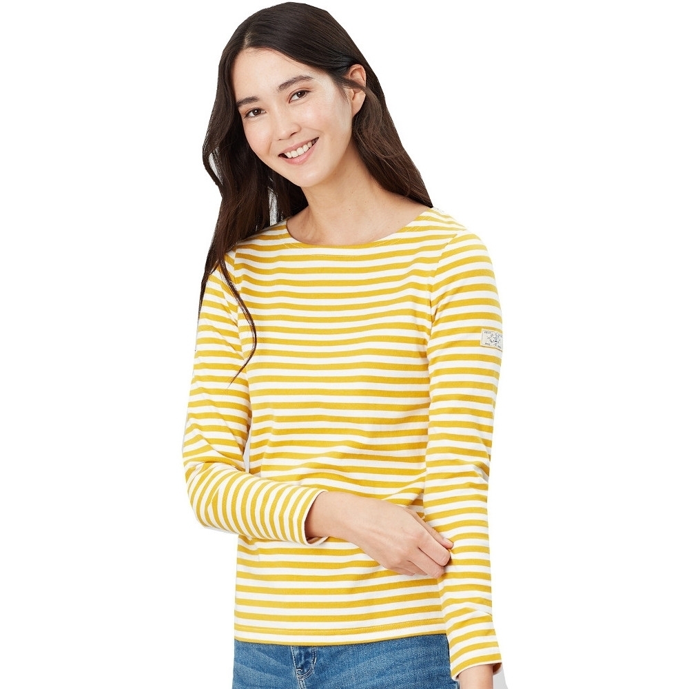 Joules Womens Harbour Relaxed Fit Long Sleeve Jersey Top UK 14- Chest 39.5'  (100cm)