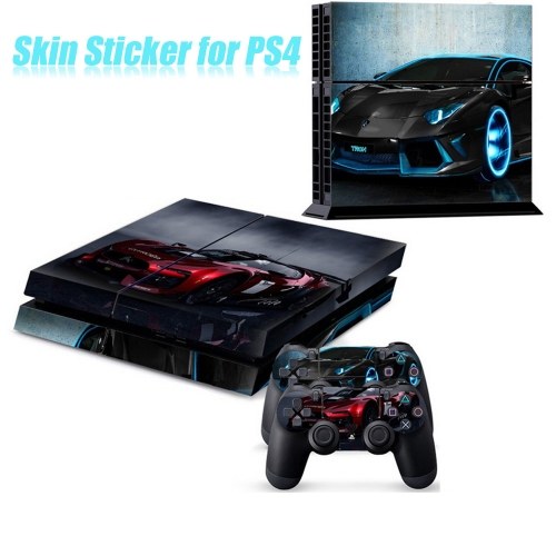 Stylish Full Body Decal Skin Sticker Cover for PS4 Playstation Console and 2 Controllers Style 1