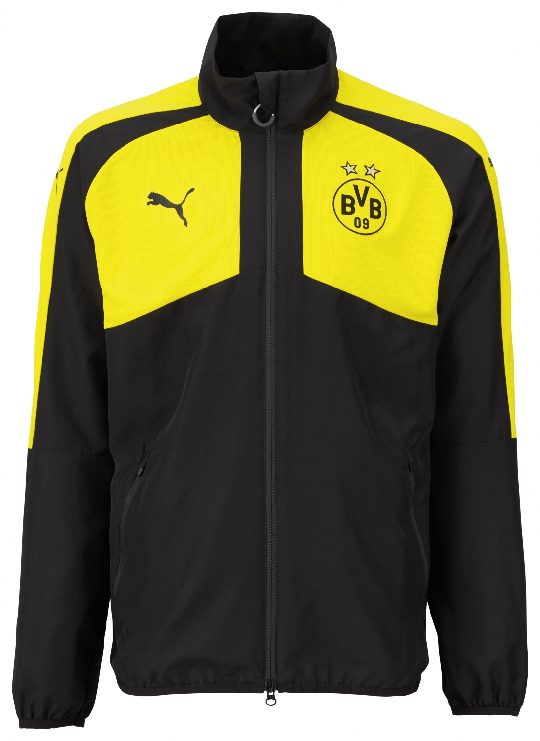 Puma Borussia Dortmund Casuals Performance Woven Jacket Jacke schwarz gelb
