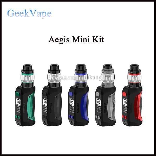 Authentic GeekVape Aegis Mini 80W Starter Kit with Cerberus Subohm Tank Waterproof Vape Mod 2200mAh Vapor Kit 100% Original Geek Vape