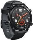 Huawei Watch GT Sport - 46,5 mm - schwarzes Edelstahl - intelligente Uhr mit Riemen - Silikon - Graphitschwarz - Bandgröße 140-210 mm - Anzeige 3,53 cm (1,39