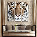 impression sur toile personnalisée toile tendue art tigre galerie de 33x100cm 24x70cm 30x90cm enveloppé d'ensemble de l'art de 3