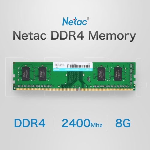 Netac DDR4 Memory 8GB 2400MHz MT/s 1.2V PC4-19200 UDIMM 288-pin for Desktop