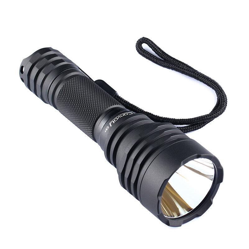 Convoy C8 + Black 7135 * 8 XPL HI 1100LM LED Taktische Taschenlampen-Speicherfunktion