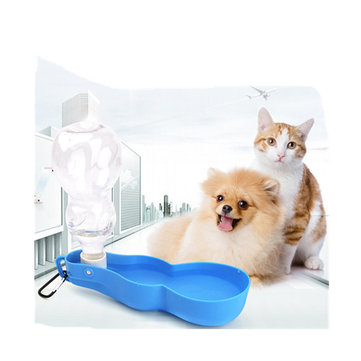 Portable Pet Cat Dog Travel  250ml 500ml Water Bowl Bottle Outdoor Walking Hiking Gift Water Jug