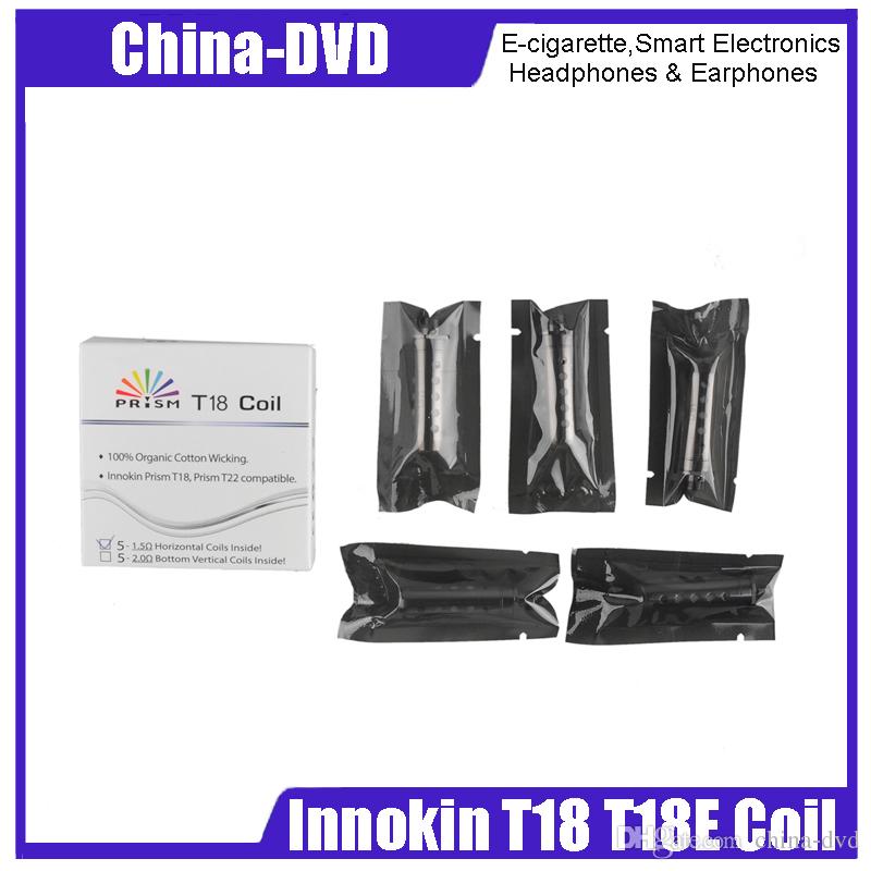 Original Innokin Endura Prism T18 T18E Coil Replacement Head Fit Innokin Endura T18 Tank 100% Organic Cotton E-cigarette Accessories coil