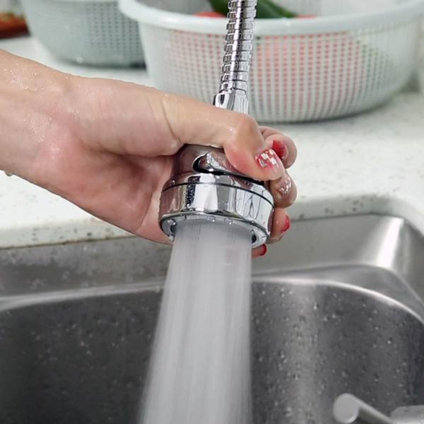 adjustable shower head kitchen bathroom sink shower bubbler sprayer faucet rotatable connector splash-proof tap extender filter