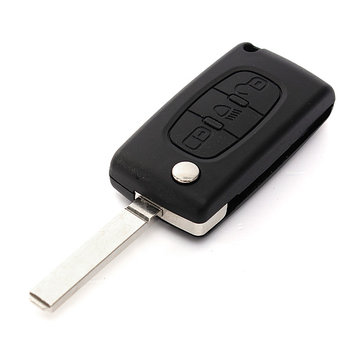 3 Button Remote Key Fob Case Shell With Blade For Citroen Picasso