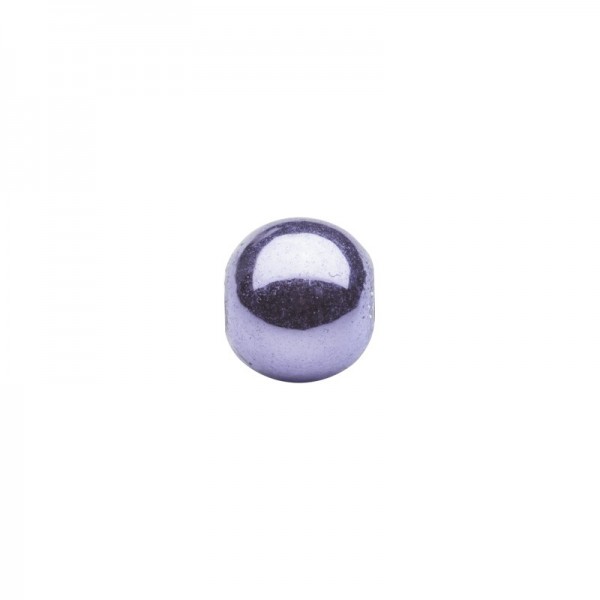 Metallic-Perlen, Ø6 mm, 50 Stück, violett