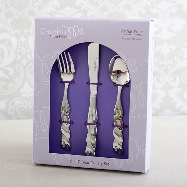 Born in 2016 3 Piece Personalised Child's Cutlery Set