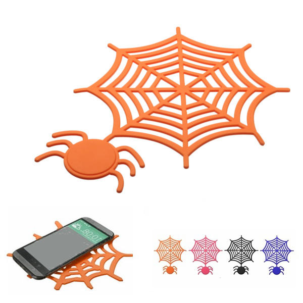 Silicone Gel Anti-slip Mat Spider Web for Mobile Phone GPS Universal