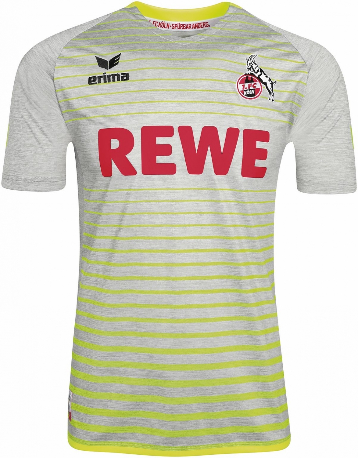 Erima 1. FC Köln Kinder Ausweichtrikot Away 2017/2018 grau gelb