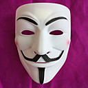 Masque Masque d'halloween Inspiré par V pour Vendetta Noir Doré Halloween Halloween Mascarade Adulte Homme