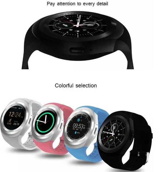 Y1 Smart Watch Round Sharp Support Nano SIM with Whatsapp Facebook Business Smartwatch Push Message For IOS Android Phone Free Shipping