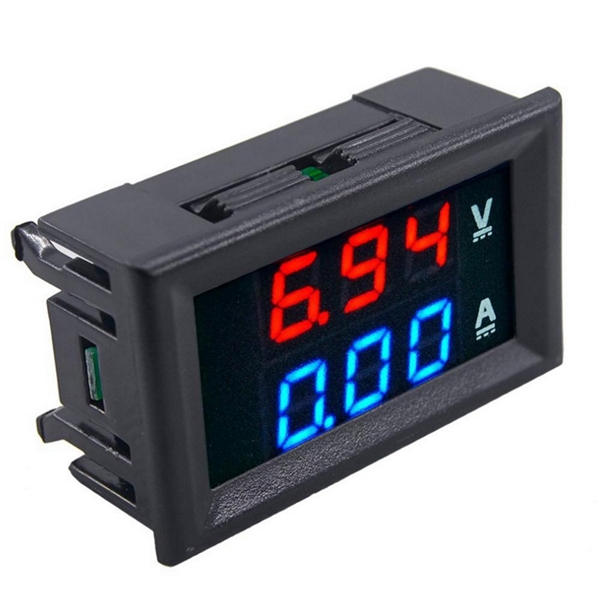 DC0-100V 10A Voltmeter Amperemeter Spannung Strom Anzeige Digital Doppel-Farbe Blau & Rot LED-Anzeigen-Hause-Tool Verwenden