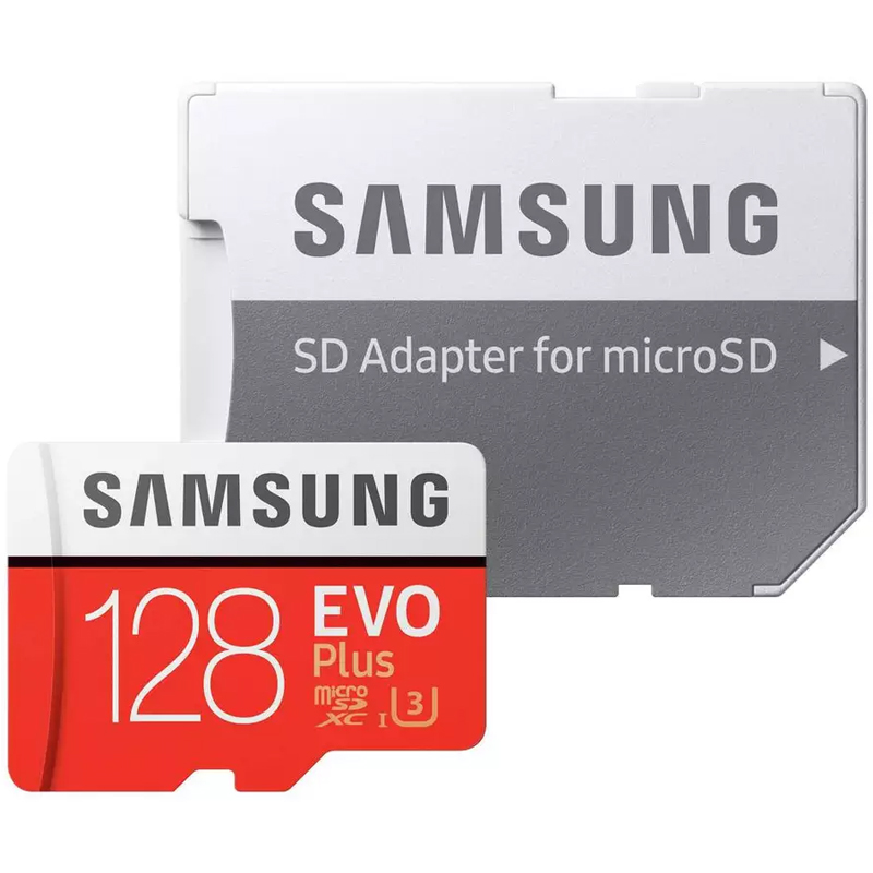Samsung 128GB Evo Plus Micro SD Karte (SDXC) UHS-I U3 + Adapter - 100MB/s