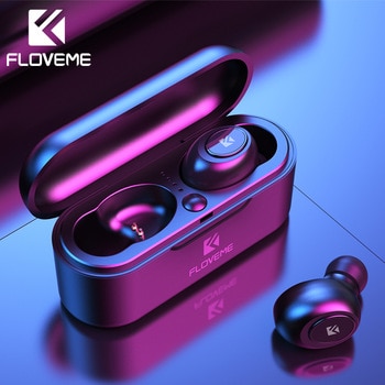 FLOVEME Mini TWS5.0 Bluetooth Wireless Earphone Headphone Sport Earphones Headset 3D Stereo Sound Earbuds Micro Charging Box