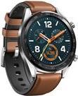 Huawei Watch GT Classic - 46,5 mm - Edelstahl - intelligente Uhr mit Riemen - Leder/Silikon - Sattelbraun - Bandgröße 140-210 mm - Anzeige 3,53 cm (1,39