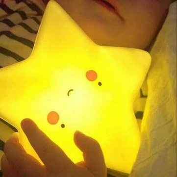Creative Kawaii Sun Star Shape LED Night Light Novel Children Bedroom Decorative Lamp