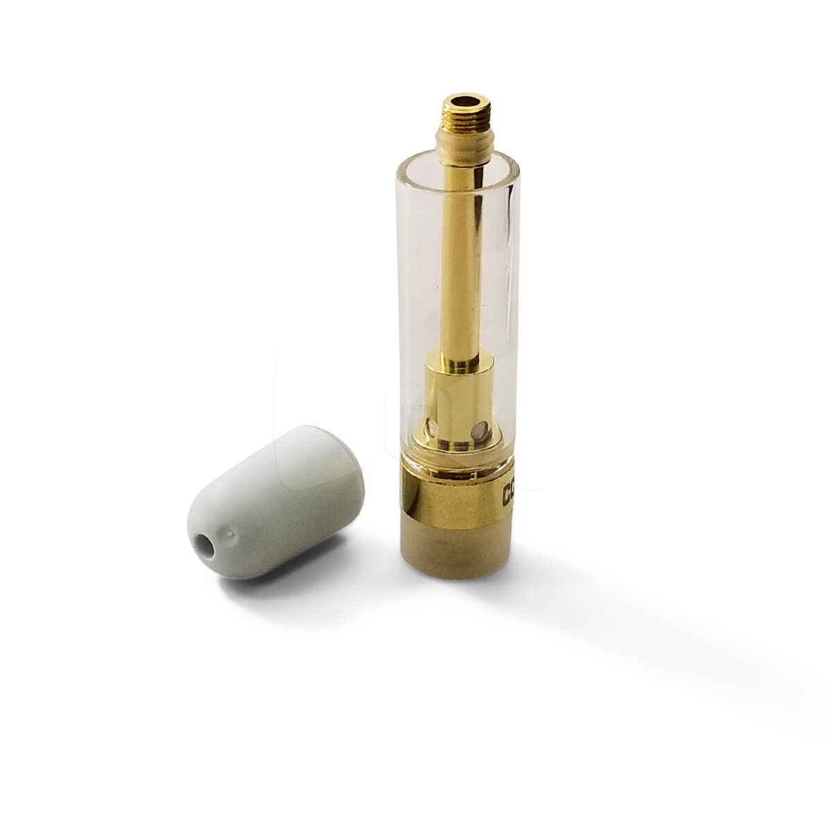 CCell Threaded Cartridge & Mouthpiece Gold 1ML Bullet White