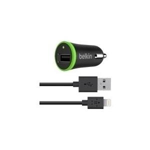 Belkin BOOST UP Car Charger+Cable - Auto-Netzteil - 12 Watt (USB) - Schwarz - für Apple iPad/iPhone/iPod (Lightning)