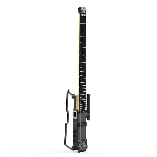 ALP FT-221S Tragbare Faltbare Headless Travel E-Gitarre Eingebauter Tuner Kopfhörerverstärker Wiederaufladbare Lithium-Batterie mit Gig Bag
