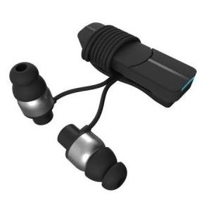 Zagg Ifrogz Impulse - Ohrhörer mit Mikrofon - im Ohr - drahtlos - Bluetooth - schwarz & silber (IFIMPE-BS0)