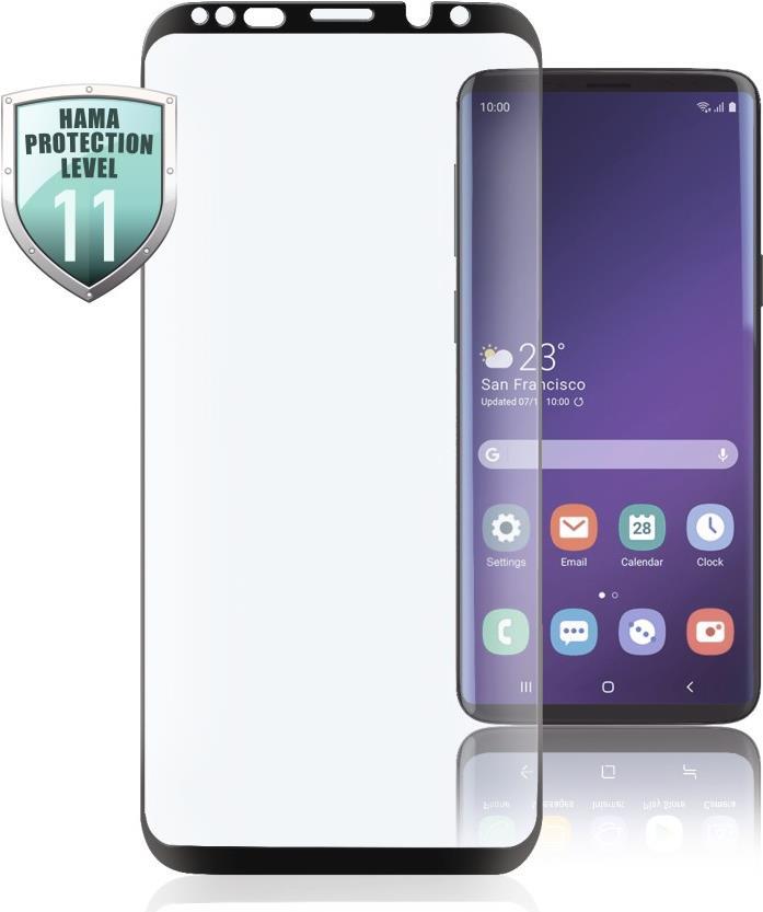 Hama Prime Line - Bildschirmschutz für Handy - Schwarz - für Samsung Galaxy S10+ (00186236)